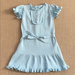 Pretty Janie and Jack pointelle knit sweater dress